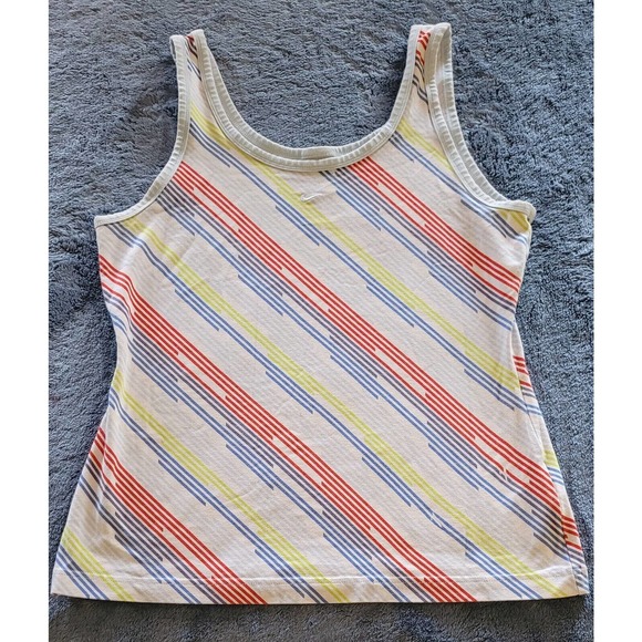 Nike Tank Top Cropped Striped multi color Girls Size‎ X- Large 16-18 - Picture 1 of 6